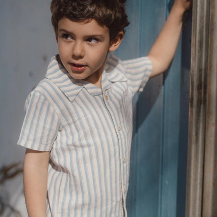 Blouse korte mouw Multi Stripe koop je bij Babywinkel