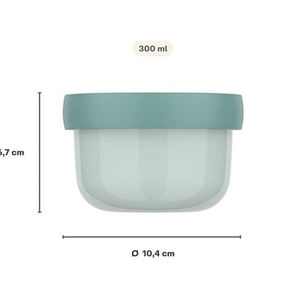 Campus fruitbox 300 ml met vorkje - Cool mint - Babywinkel - 8720294056423