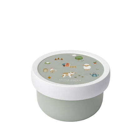 Campus fruitbox 300 ml met vorkje Little Dutch - Little Farm - Babywinkel - 8720294032298