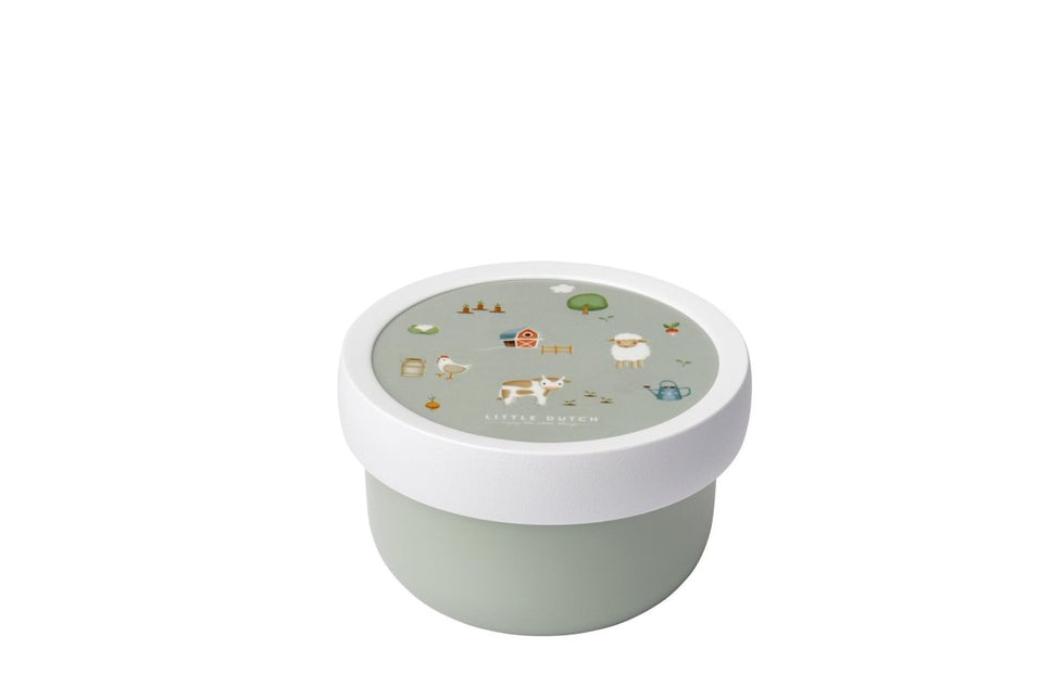 Campus fruitbox 300 ml met vorkje Little Dutch - Little Farm - Babywinkel - 8720294032298