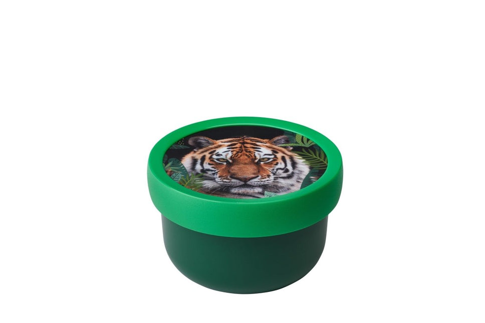 Campus fruitbox 300 ml met vorkje - Wild Tiger - Babywinkel - 8720294038245