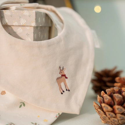 Confezione da 2 bavaglini Bandana Little Christmas