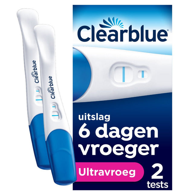 Clearblue Zwangerschapstest Visueel Vroege Detectie 2st - Clearblue - Babywinkel - 8700216299541