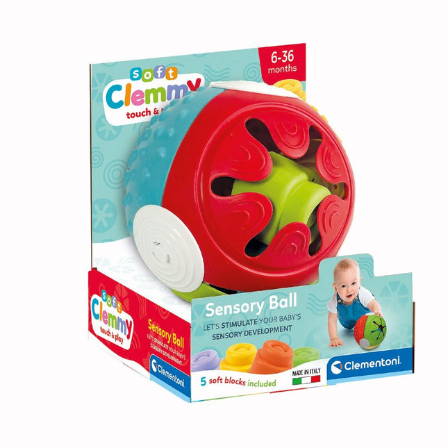 Clementoni Speelbal Clemmy Met Blokjes 6 Delig koop je bij Babywinkel