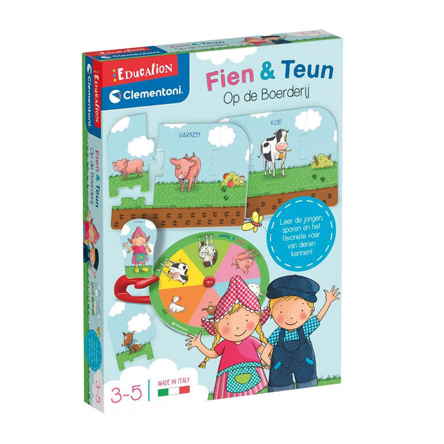 Clementoni Puzzel Spel Fien En Teun Op De Boerderij 24St koop je bij Babywinkel