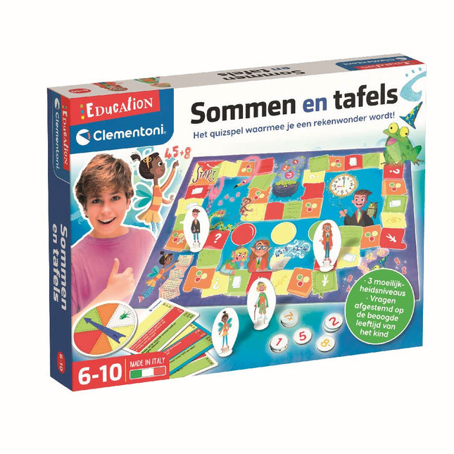 Clementoni Leerspel Sommen en Tafels - Babywinkel - 8005125560462