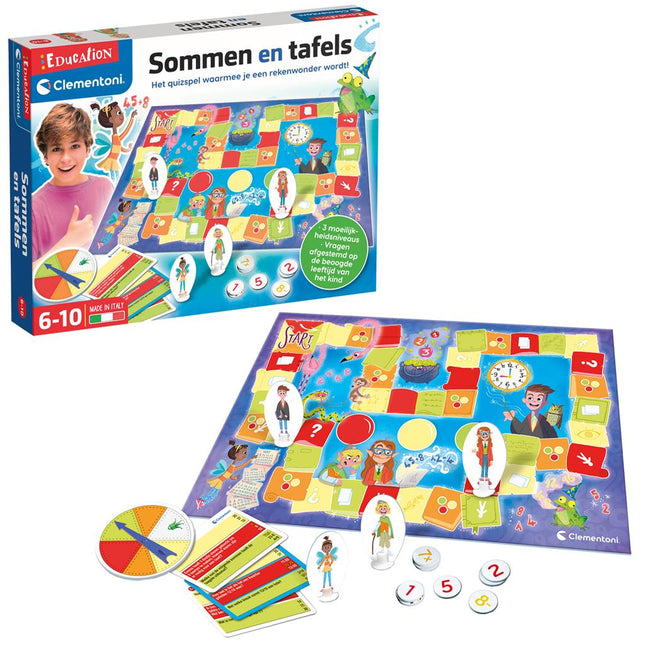 Clementoni Leerspel Sommen en Tafels - Babywinkel - 8005125560462