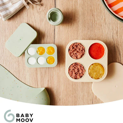 <tc>Babymoov</tc> Set di contenitori in silicone + mordicchiatore