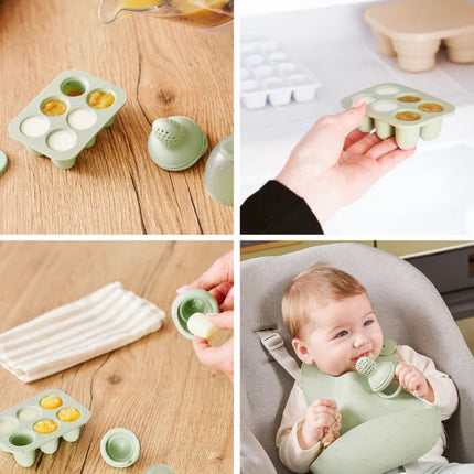 <tc>Babymoov</tc> Set di contenitori in silicone + mordicchiatore