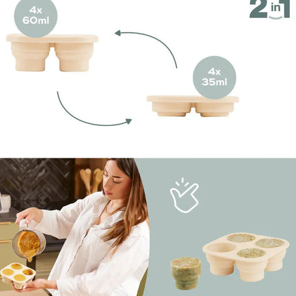 <tc>Babymoov</tc> Set di contenitori in silicone + mordicchiatore