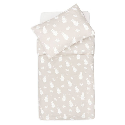 Dekbedovertrek met sloop 100x140cm Miffy & Snuffy - Nougat - Babywinkel - 8717329378834