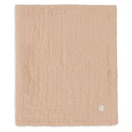 Deken Hydrofiel 75x100cm Jacquard - Biscuit - GOTS - Babywinkel - 8717329393523