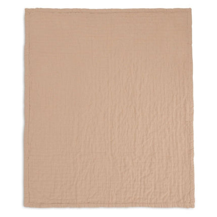Deken Hydrofiel 75x100cm Jacquard - Biscuit - GOTS - Babywinkel - 8717329393523