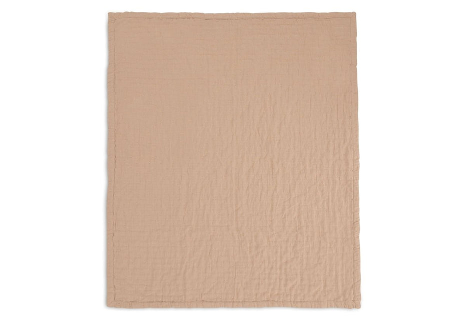 Deken Hydrofiel 75x100cm Jacquard - Biscuit - GOTS - Babywinkel - 8717329393523