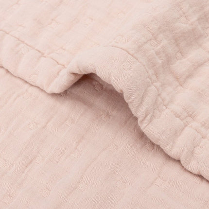 Deken Hydrofiel 75x100cm Jacquard - Wild Rose - GOTS - Babywinkel - 8717329393509