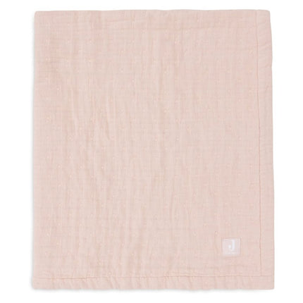 Deken Hydrofiel 75x100cm Jacquard - Wild Rose - GOTS - Babywinkel - 8717329393509