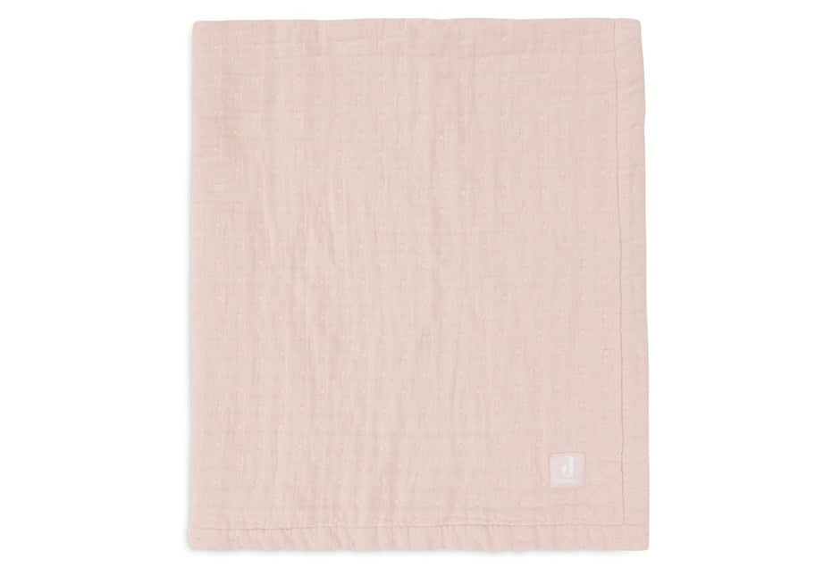 Deken Hydrofiel 75x100cm Jacquard - Wild Rose - GOTS - Babywinkel - 8717329393509