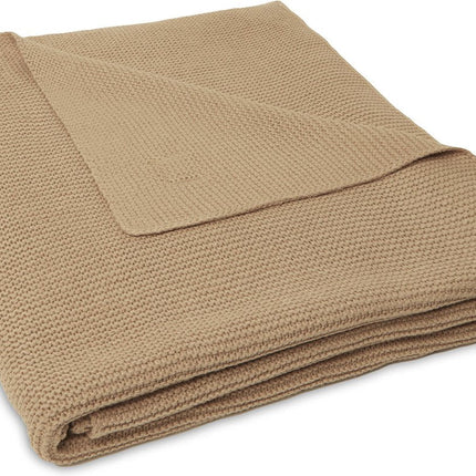 Deken Ledikant 100x150cm Basic Knit - Biscuit - Babywinkel - 8717329368071