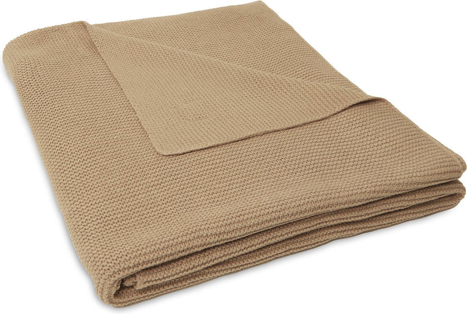 Deken Ledikant 100x150cm Basic Knit - Biscuit - Babywinkel - 8717329368071