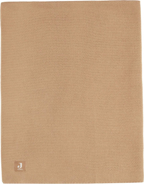 Deken Ledikant 100x150cm Basic Knit - Biscuit - Babywinkel - 8717329368071