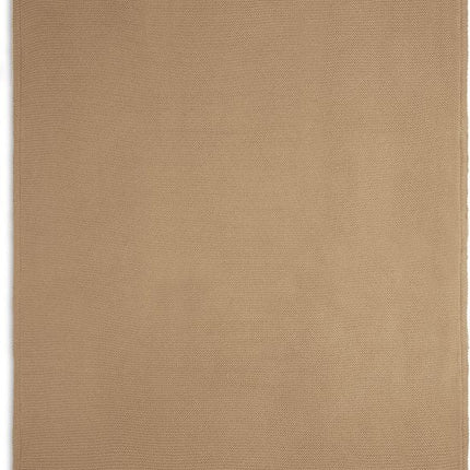 Deken Ledikant 100x150cm Basic Knit - Biscuit/Fleece - Babywinkel - 8717329368095
