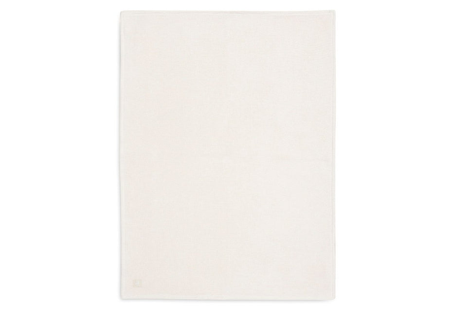 Deken Ledikant 100x150cm Basic Knit - Ivory/Coral Fleece - Babywinkel - 8717329379152