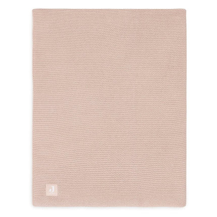 Deken Ledikant 100x150cm Basic Knit - Wild Rose - Babywinkel - 8717329377288