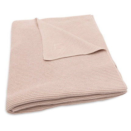 Deken Ledikant 100x150cm Basic Knit - Wild Rose - Babywinkel - 8717329377288