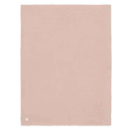 Deken Ledikant 100x150cm Basic Knit - Wild Rose - Babywinkel - 8717329377288