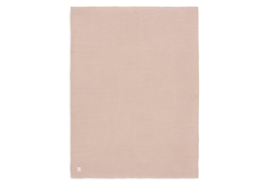 Deken Ledikant 100x150cm Basic Knit - Wild Rose - Babywinkel - 8717329377288