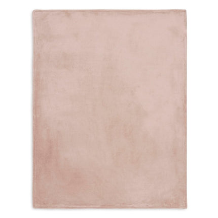 Deken Ledikant 100x150cm Basic Knit - Wild Rose/Fleece - Babywinkel - 8717329377240
