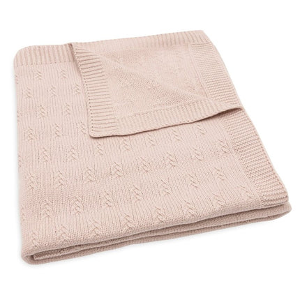 Deken Ledikant 100x150cm Grain Knit - Wild Rose - Babywinkel - 8717329377585