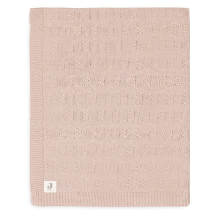 Deken Ledikant 100x150cm Grain Knit - Wild Rose - Babywinkel - 8717329377585