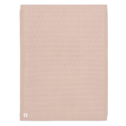 Deken Ledikant 100x150cm Grain Knit - Wild Rose - Babywinkel - 8717329377585