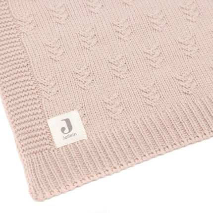 Deken Ledikant 100x150cm Grain Knit - Wild Rose - Babywinkel - 8717329377585