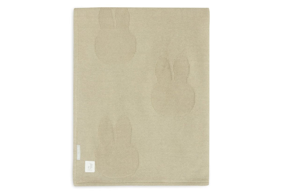 Deken Ledikant 100x150cm Miffy - Olive Green/Coral Fleece - Babywinkel - 8717329379053