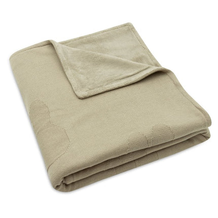 Deken Ledikant 100x150cm Miffy - Olive Green/Coral Fleece - Babywinkel - 8717329379053