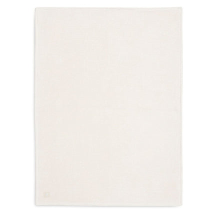 Deken Wieg 75x100cm Basic Knit - Ivory/Coral Fleece - Babywinkel - 8717329379145