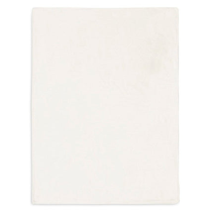 Deken Wieg 75x100cm Basic Knit - Ivory/Coral Fleece - Babywinkel - 8717329379145