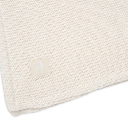 Deken Wieg 75x100cm Basic Knit - Ivory/Coral Fleece - Babywinkel - 8717329379145