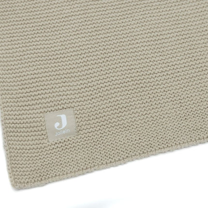Deken Wieg 75x100cm Basic Knit - Olive Green - Babywinkel - 8717329377318