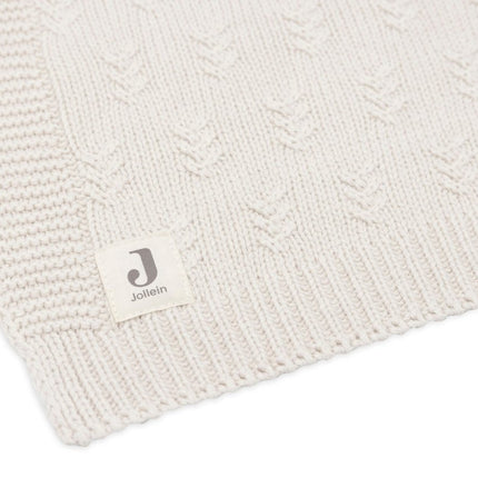Deken Wieg 75x100cm Grain Knit - Oatmeal - Babywinkel - 8717329377622
