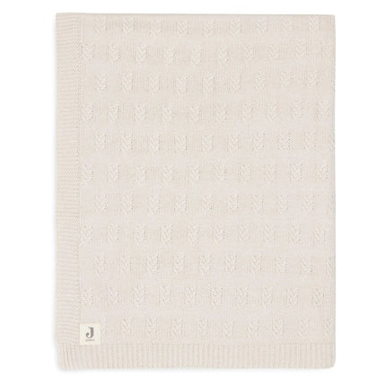 Deken Wieg 75x100cm Grain Knit - Oatmeal - Babywinkel - 8717329377622