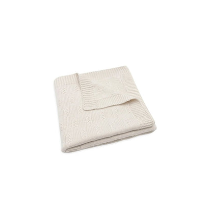 Deken Wieg 75x100cm Grain Knit - Oatmeal - Babywinkel - 8717329377622