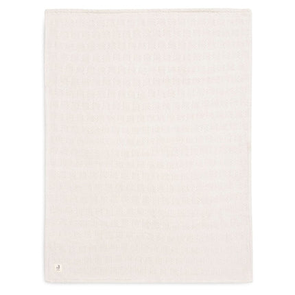 Deken Wieg 75x100cm Grain Knit - Oatmeal/Velvet - Babywinkel - 8717329377561