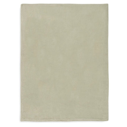 Deken Wieg 75x100cm Grain Knit - Olive Green/Velvet - Babywinkel - 8717329377547