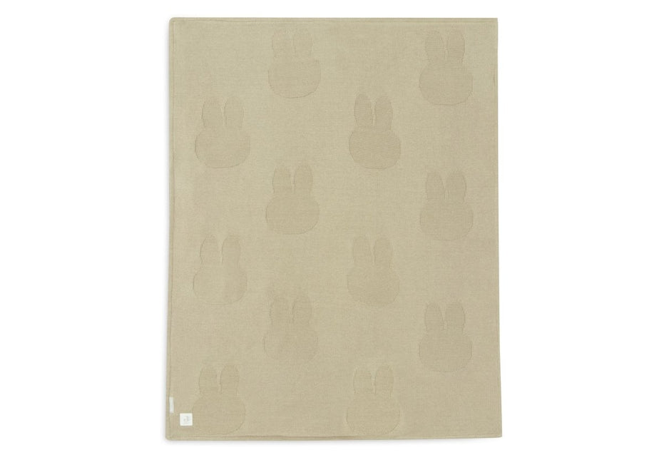 Deken Wieg 75x100cm Miffy - Olive Green/Coral Fleece - Babywinkel - 8717329379046