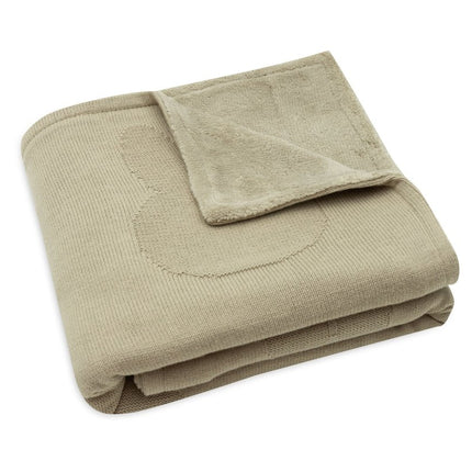Deken Wieg 75x100cm Miffy - Olive Green/Coral Fleece - Babywinkel - 8717329379046