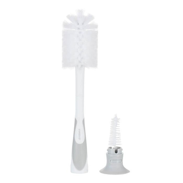 Difrax Flessenborstel 2 In 1 Wit Grijs - Difrax - Babywinkel - 8711736558988