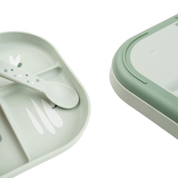 Done by Deer Babybord Croco Green koop je bij Babywinkel